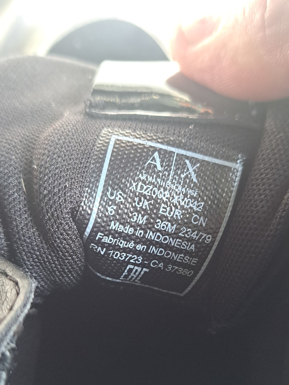 Giorgio Armani Black Velvet Sneakers - Picture 8 of 8